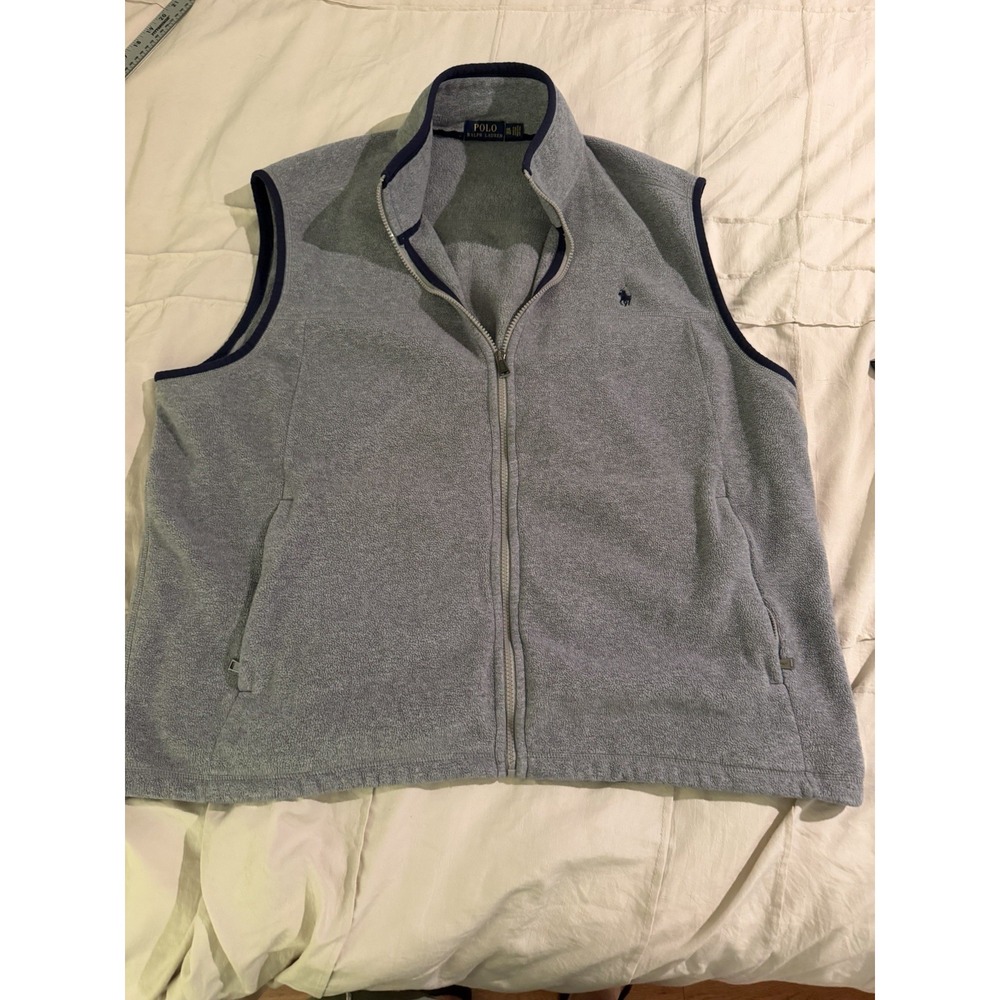 Polo Ralph Lauren Light Gray Vest XXL TTG With Pockets